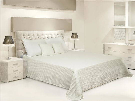Matex Carmen Κουβερλί Μονό από Πολυεστέρα Μπεζ 170x220cm
