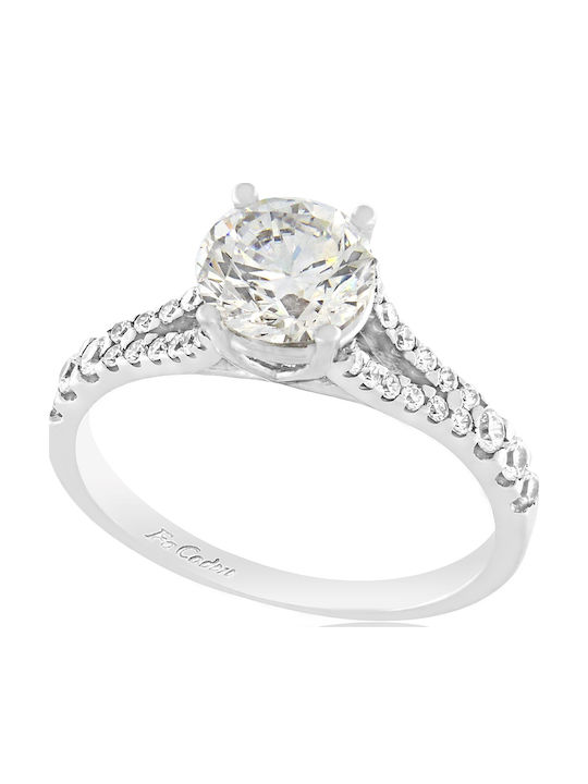 Fa Cad'oro Единичен камък от Бяло злато 14K