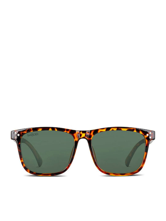 Smooder Unisex Sonnenbrille mit Braun Schildkröte Kunststoff Gestell AMS07