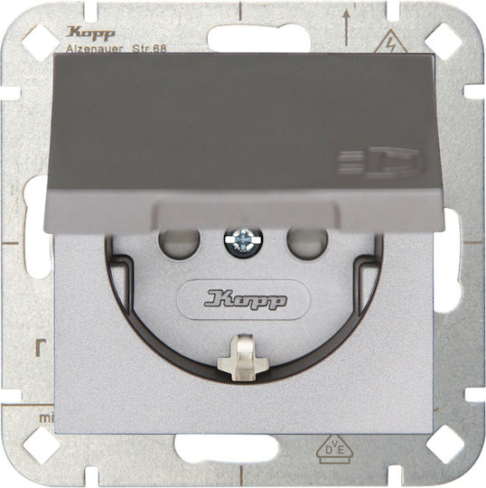 Kopp Hk07 Power Socket Gray 1pcs