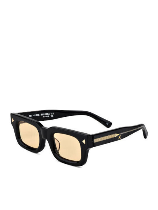 Oscar & Frank Gloss Sunglasses Μαύρα with Acetate Frame & Yellow Lens