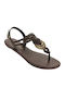 Flache Sandalen für Damen Anatomisch in Schwarz Farbe