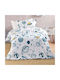 Rythmos Kids Single Duvet Set With Pillowcase Saturn White 160x240cm