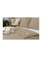 Matex Duvet Cover Set Cotton Single with Pillowcase 160x200 Beige