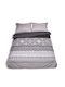 Matex Duvet Cover Set Cotton Queen with 2 Pillowcases 220x200 Gray