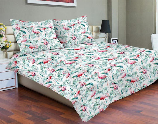 Matex Duvet Cover Set Cotton Queen with 2 Pillowcases 220x200 Multicolored