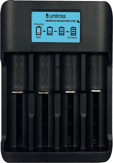 Uniross Ucx007 Smart Tech Fast Charger Nimh Lithium Batteries