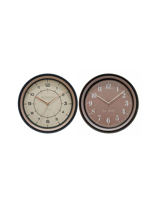 Ankor Wall Clock Plastic Rose Gold Various Colors)