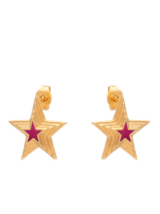 Σκουλαρικια Rising Star Magenta