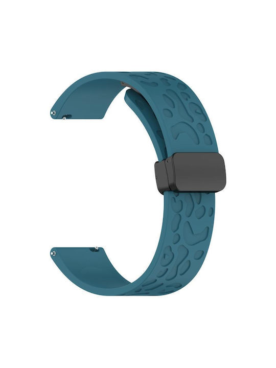 Λουράκι Σιλικόνης Leopard Pattern Μαγνητικό Μαύρο Κλείσιμο Samsung