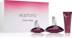 Calvin Klein Euphoria Γυναικείο Σετ με Body Lotion 3τμχ