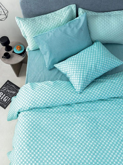 Palamaiki Fashion Life Fl6271 Σετ Υπέρδιπλο 4τμχ 170x200+30εκ. με Λάστιχο Fl6271