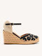 Damenplattformen im Espadrilles-Stil Weiß