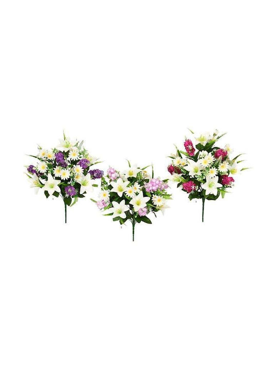 Oem Κρινα Πασχαλιες Μπουκετο 50cm Assorted