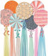 Greeting Card Without Message Balloons Strass 14x17 Fun Creations Hollywood