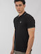 Polo Short Sleeve Black Blouse