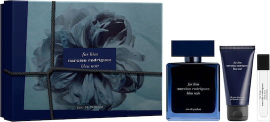 Narciso Rodriguez Bleu Herren Set mit Eau de Parfum und Duschgel 3Stück