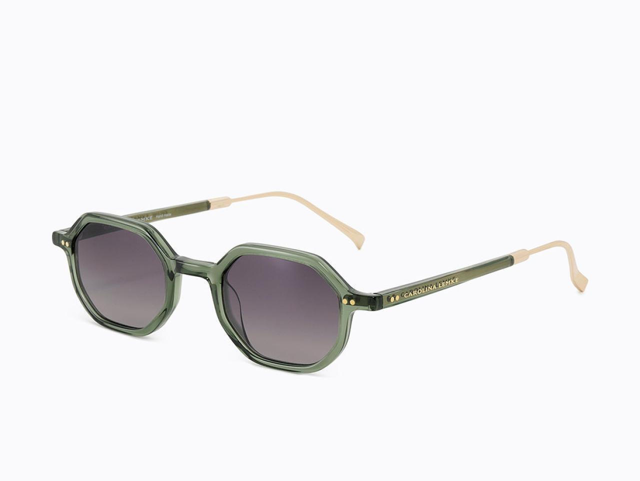 Carolina Lemke Unisex Sunglasses with Green Frame CL9166-4  display picture 1