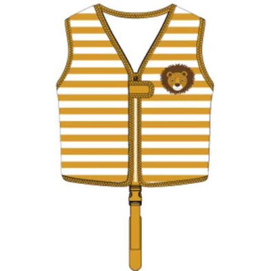 Swim Essentials Swimming Life Jacket with Safety Strap for Kids 3-6 Years Lion