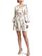 Mini Hemdkleid Elfenbein