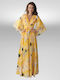 Summer Maxi Dress for Wedding / Baptism Yellow