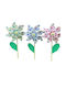 Windmühle 49cm Polka-Dot-Blumen Ø18cm