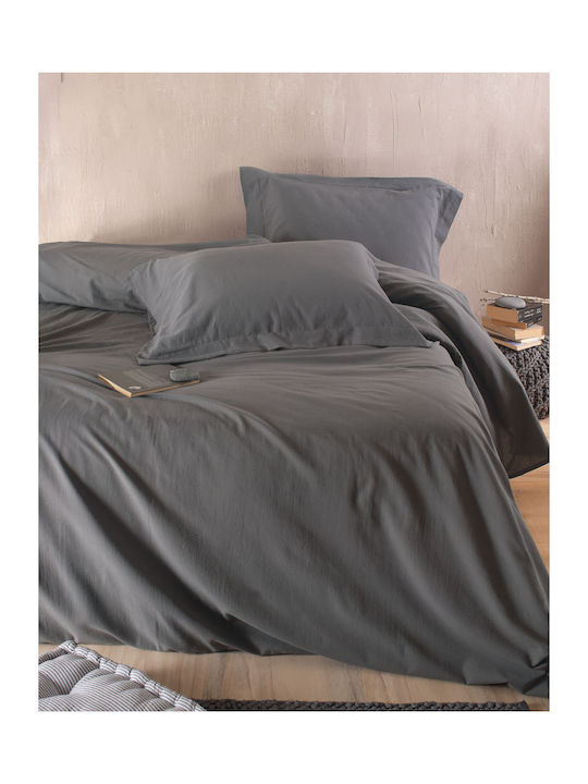 Rythmos Σετ Πάπλωμα Υπέρδιπλο 230x260εκ. Whisper Γκρί 3τμχ