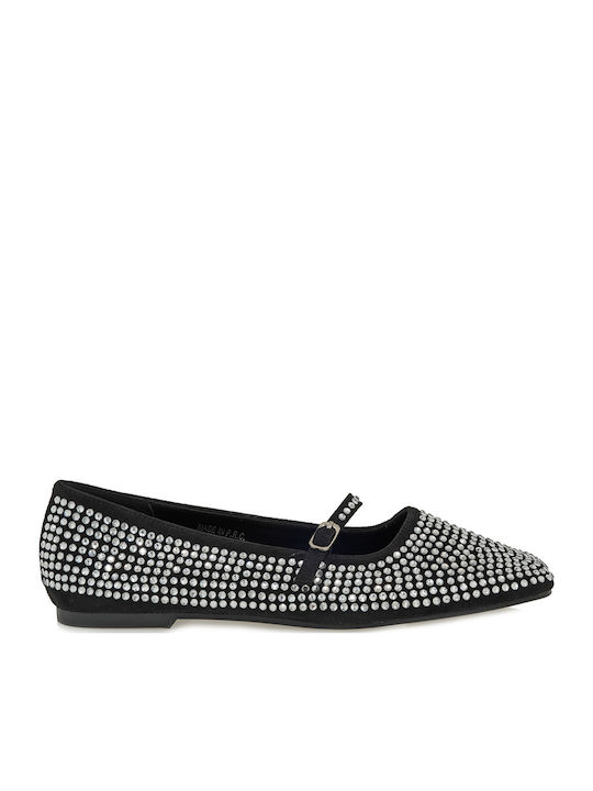 Suede Ballerinas Black