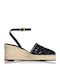 Platforme Dama Tip Espadrile Negre