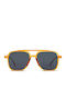 Smooder Unisex Sonnenbrille mit Gold Metall Gestell und Gray Linse COS06