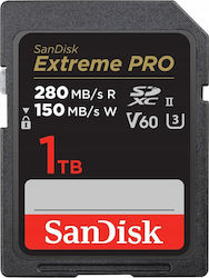 Sandisk Extreme Pro SDXC 1TB Class 10 U3 V60 UHS-II Sandisk Extreme Pro SDXC 1TB Class 10 U3 V60 UHS-II