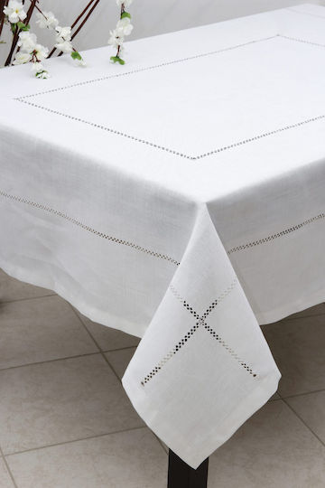 Ilis Home Runner Linen Cut White 40x170cm
