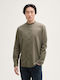 Long-sleeved Linen Shirt Olive