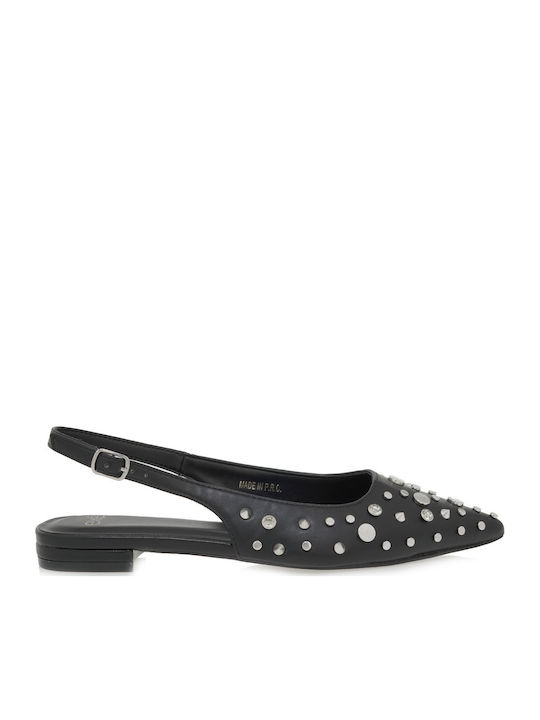 Exe Slingback Ballerinas Black