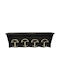Cuier din lemn Wenge-Argintiu 60x20x21.5cm Pol 56-462-ws