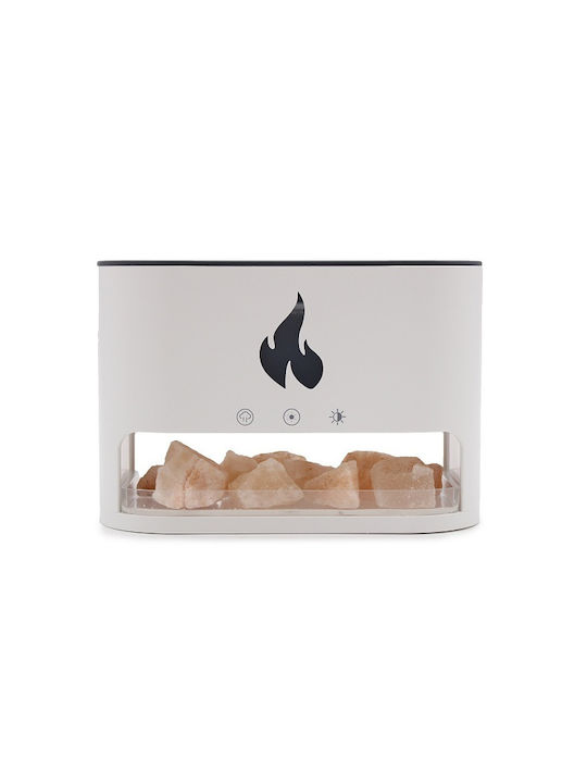 Aromatherapie-Salz-Diffuser Feuereffekt 4 Farben 250ml 10w Kp-021 Weiß
