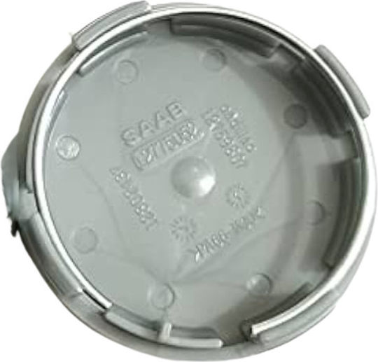 Zero-Wheel Τάπα Κέντρου Ζάντας Saab με Εσωτερική Διάμετρο 63mm Μπλε 1τμχ