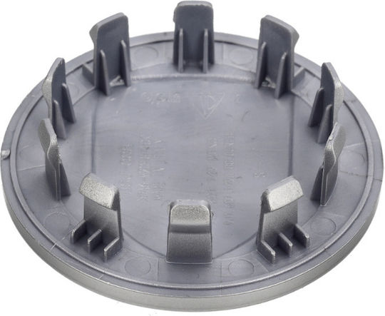 Zero-Wheel Radnabenkappen Porsche mit Innendurchmesser 65mm Silber 1Stück