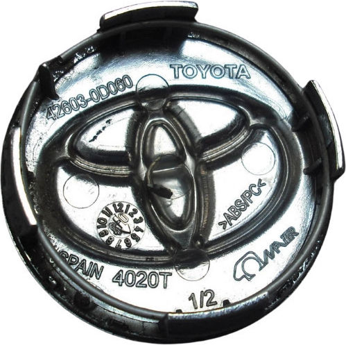 Zero-Wheel Τάπα Κέντρου Ζάντας Toyota με Εσωτερική Διάμετρο 57mm Μαύρο 1τμχ