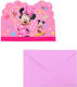 Let's Celebrate Minnie Children's Party Invitation Envelope 10pcs