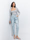 Long Women's Cardigan Gray