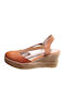 Damenplattformen im Espadrilles-Stil Tabac Braun