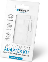 Forever Nano SIM Adapter σε Λευκό χρώμα