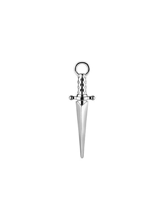 Crazy Needles Cercel Creol din Argint