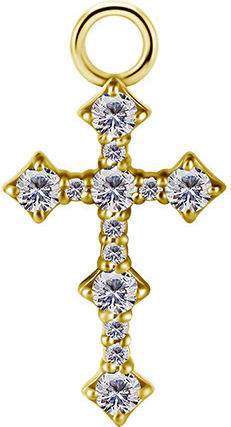 Crazy Needles Metallisch Anhänger-Motiv für Schmuck in Form Kreuz