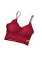 Women's Bralette Geometric Patterns Bordeaux 8272