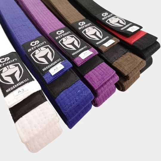 Centură BJJ Athlon Brazilian Jiu-Jitsu Albă