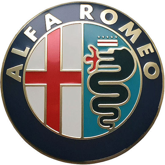 Alfa Romeo Hood Trunk Badge Sticker 74mm