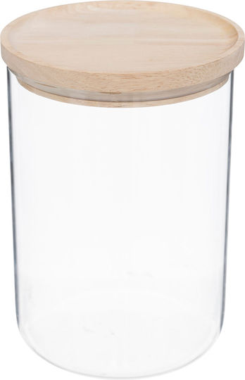 5Five General Use Vase with Airtight Lid Glass Transparent 1600ml
