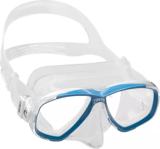 CressiSub Perla Μάσκα Θαλάσσης Σιλικόνης Clear/Blue